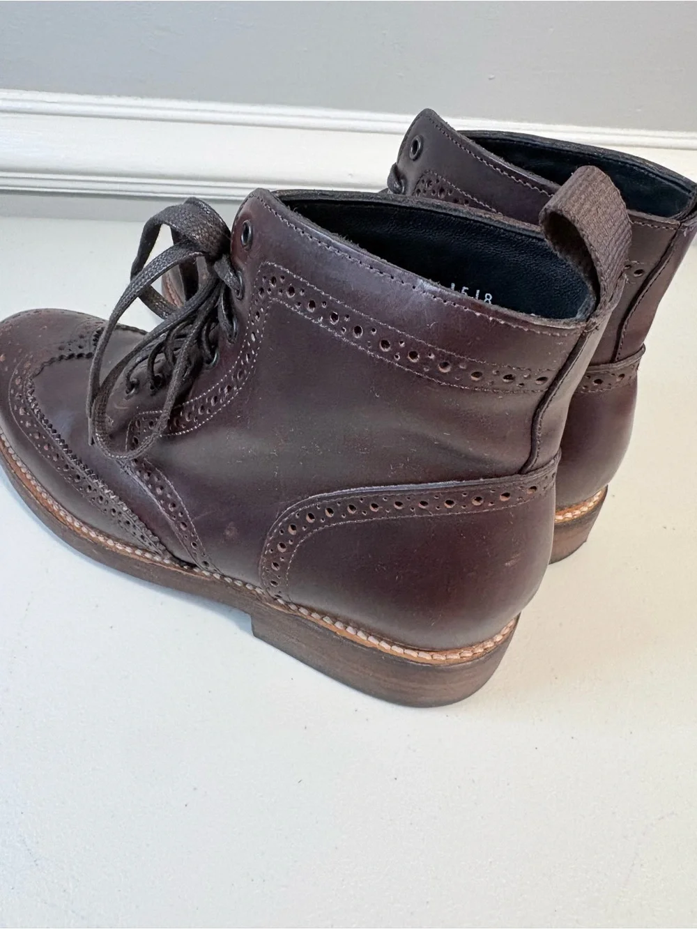 Thursday Boot Company Wingtip Color #77 Leather Brogue Boots Men’s 8